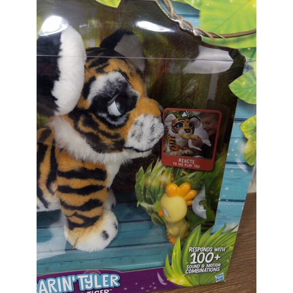 FurReal Roarin' Tyler Playful Tiger Interactive Plush 100+ Sounds New - Picture 2 of 9